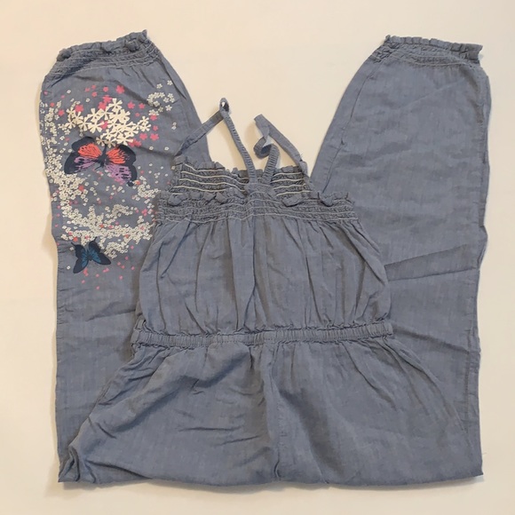 3/$25 H&M Chambray Jumpsuit Romper Size XS 4/5 - Picture 3 of 4